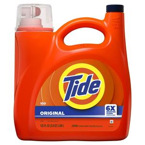 Para Tide, detergente líquido ecológico para ropa, aroma Original, 125 Floz, 100 cargas, Material plástico compatible con HE - Product Image 1