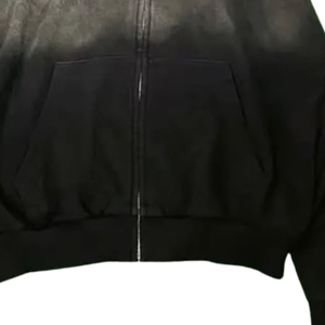MEILLEUR vente en gros personnalisé de haute qualité hommes lavage à l'acide et soleil fondu sweats à capuche avec hiver chaud et séchage rapide produit haut de gamme sweats à capuche unis pour hommes - Product Image 4