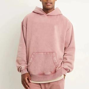 เสื้อสเวตเตอร์มีฮู้ดสำหรับผู้ชายเสื้อสเวตเตอร์โอเวอร์ไซส์โอเวอร์ไซส์สไตล์วินเทจซักได้ตามต้องการ - Product Image 1