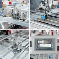 Machine de fabrication de sacs à fermeture éclair DBZD-LL800 avec moteur contrôlé par PLC, scellage latéral informatisé et découpe à chaud pour emballages plastiques