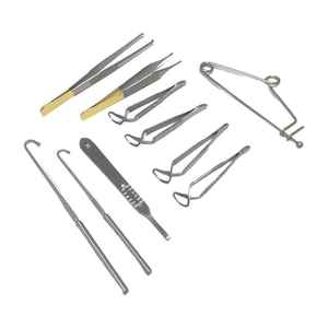 Ensemble de pinces chirurgicales pour tissus mous Caronia, manuel, en acier inoxydable, ensemble d'instruments orthopédiques professionnels de dissection, classe I CE - Product Image 2