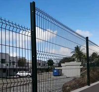 Clôture en acier galvanisé robuste 3D, facile à assembler, revêtement en PVC 3D, clôture en treillis métallique