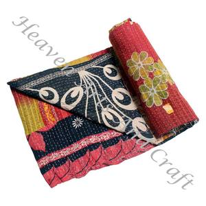 <b>Kantha</b> <b>Quilt</b> Gudari <b>Kantha</b> <b>Quilt</b> Gudari Hot Selling Wholesale Gold Supplier GD2259 Handmade <b>Kantha</b> <b>Quilt</b> Cotton Printed Indian - Product Image 5