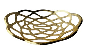 Frutero Redondo de Acero Inoxidable de Diseño Moderno y Ecológico con Baño de Oro, Se Aceptan Tamaños Personalizados - Product Image 4