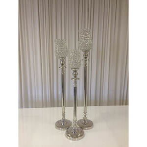 Centro de mesa decorativo de boda con cristal glamuroso, decoración de mesa de boda hecha a mano para Caffey, Hotel y hogar - Product Image 1