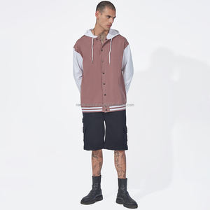 Nardon เสื้อมีฮู้ดผ้าขนแกะเชอร์ปาสำหรับผู้ชายคอลเลคชั่นฤดูใบไม้ร่วงฤดูหนาวคอตั้งโลโก้ด้านหน้าทรงหลวม - Product Image 1