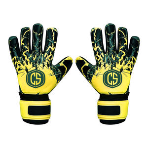 Guantes de Portero Profesionales para Exteriores, Diseño Eléctrico Neón Lima, Transpirables, Ajustables, Palma de Látex de Alto Agarre, Corte Híbrido - Product Image 2