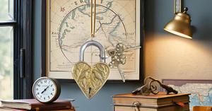 PARIJAT HANDICRAFT Brass Heart Shape <b>Padlock</b>-2 Keys-Waterproof-High Quality - Product Image 4