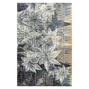<b>RUGS</b> DEPOT LXDP-0076 Wholesale Grey <b>Silver</b> Modern Vintage Digital Printed Machine Washable Chenille Area <b>Rug</b> Non Slip - Product Image 1