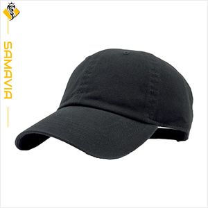 SAMAVIA Casquettes de baseball au point contrasté élégant Casquettes en coton en détresse à la mode pour vêtements décontractés de tous les jours Tendance américaine - Product Image 1