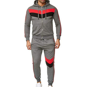 ชุดวิ่งสำหรับผู้ชายชุดออกกำลังกายผ้าฝ้าย100% เข้ารูปชุดวิ่งสำหรับฤดูหนาวชุดออกกำลังกาย - Product Image 1