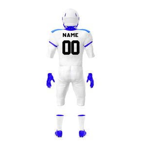 Uniforme de Fútbol Americano de Manga Corta Estampado al por Mayor, 100% Poliéster, Tela Duradera, Cómoda, Antibacteriana y de Secado Rápido - Product Image 3