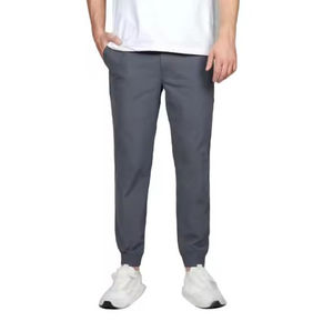 Pantalon de survêtement ample en toile 100 % coton de qualité professionnelle, 300 g/m², coupe décontractée, fermeture à cordon, streetwear uni - Product Image 1