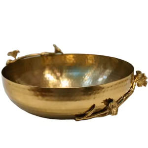 Design exclusif marteau doré fini travail avec poignée saladier pour hôtel maison restaurant décoratif table salon - Product Image 4