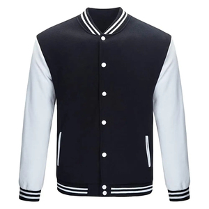 Custom Made Men <b>Plain</b> Vintage College Letterman Baseball <b>Jacket</b> Classic Wholesale Rates Blank <b>Varsity</b> <b>Jackets</b> - Product Image 1