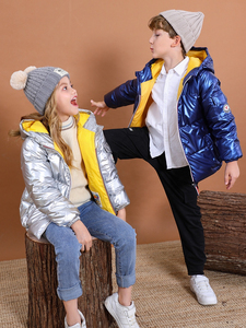 New Custom <b>Boys</b> and Girls Shiny Puffer <b>Jacket</b> Bubble <b>Jacket</b> for Kids - Product Image 3