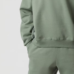 New Fashion Oversized Cotton Blended Men Oversized Sweatshirts Winter Wear Custom Logo Oversized <b>Plain</b> Sweatshirts - Product Image 4