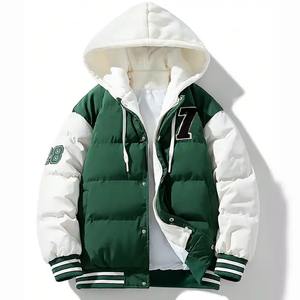 Venta al por mayor personalizado OEM chaqueta de bombardero de alta calidad de moda equipo deportivo de invierno de punto de talla grande impermeable a prueba de viento Reversible - Product Image 3