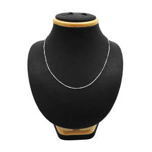 Collar de Plata de Ley 925, Cadena de Plata Maciza, Estilo Elegante y Moderno, Joyería Bohemia Hecha a Mano, Collar con Piedra de Nacimiento, Venta al por Mayor - Product Image 1