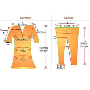 Salwar Kameez Elegante 9200 - Estilo Tradicional con Costuras Normales - Product Image 1