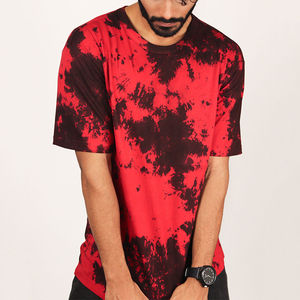 Camisetas de Jersey Casuales de Manga Corta con Estampado Tie Dye de Moda al por Mayor para Hombre, 100% Algodón, Ajuste Holgado, Mejor Precio - Product Image 2