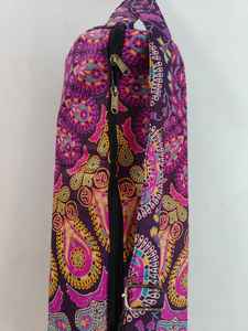 Sacs de yoga Mandala faits à la main par Majesty Artisan Crafted, sacs pour tapis de yoga, sacs pour tapis d'exercice, sacs de sport, bretelles réglables, sacs en coton faits à la main, fermeture éclair - Product Image 5