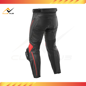 Pantalon de moto en cuir de course à manches longues, coupe ajustée, haute qualité, doublure respirante, coutures robustes pour motard - Product Image 6
