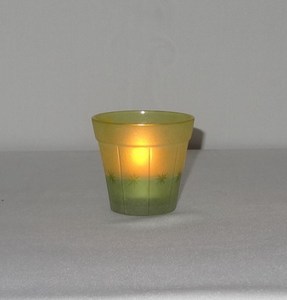 Fancy Decorative Vantage Glass T-Light Votive Holder Premium Quality Modern Style Wax Holder Fancy Two Tone Glass <b>Candle</b> Holder - Product Image 5