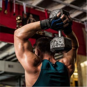 Meilleure vente Gants de gymnastique pour hommes Gants de sport d'entraînement en cuir demi-doigt Gants de musculation Gants de fitness - Product Image 5