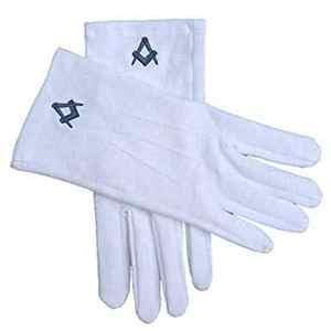 Masonic Regalia bordado guantelete hecho a mano algodón cuero cinta Collar masones hábil bordado parche - Product Image 5