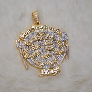 จี้เพชรโมอิสแท้14K สีขาวทองจี้แบบกำหนดเอง - Product Image 2