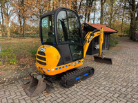 Mini-excavatrice JCB 8018 d'occasion abordable, 1,8 tonne, petite pelle sur chenilles, prête à être expédiée, mini-excavatrice JCB d'occasion de qualité
