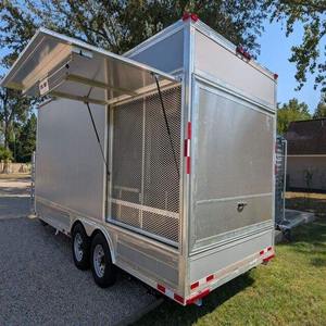 Remorque alimentaire mobile, chariot alimentaire mobile de rue, approuvé par l'EPA, remorque de 20 pieds équipée d'un barbecue, refroidissement, à vendre à un prix abordable - Product Image 1
