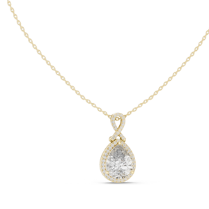 Collier pendentif en diamant CVD EF VVS-VS créé en laboratoire, diamants taille poire 4,184 CT, 18 carats, 14 carats, or rose, or jaune, or blanc, pour femme, fiançailles - Product Image 1