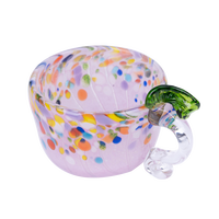 Tazza da Caffè in Vetro Soffiato a Mano Riutilizzabile ed Ecologica, Design Moderno di Lusso Chien Keng CU-A04-041, Logo Personalizzato, Confezionata Singolarmente per Feste