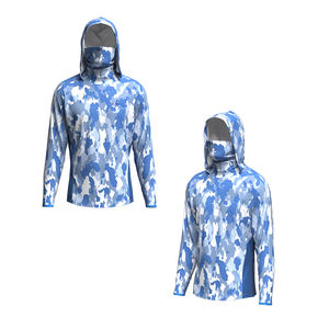 Jersey de Pesca de Manga Larga con Protección Solar UPF 50 Personalizado OEM, Sudadera con Capucha de Pesca con Estampado por Sublimación - Product Image 1
