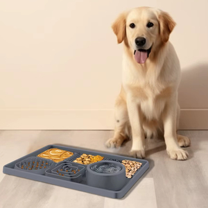 Mise à niveau XL Tapis d'alimentation en silicone pour chiens chats sans BPA Grande ventouse Tapis de léchage pour chien Tapis de léchage pour chat Pet A Great Idea - Product Image 3