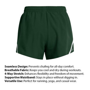 กางเกงขาสั้นวิ่งสำหรับผู้หญิงประสิทธิภาพสูงทำจากผ้ากันกลิ่น - Product Image 5