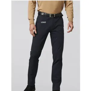 Прямая Продажа с фабрики, мужские брюки-чинос, эластичные брюки, дешевые мужские формальные длинные брюки с индивидуальным логотипом