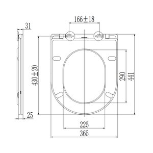 Tapa de Inodoro Termoestable Blanca Brillante con Cierre Suave - Product Image 4