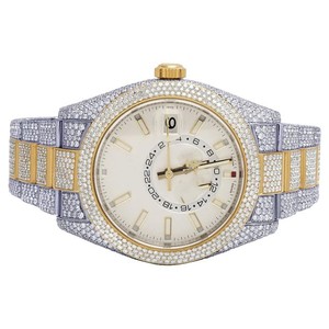 นาฬิกาหรู VVS มอยส์ซาไนต์ กลไกอัตโนมัติ สแตนเลสสตีล หน้าปัดกระจก แสดงวัน/วันที่ สำหรับผู้ชายและผู้หญิง - Product Image 2