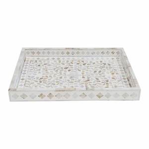 Utensilios de cocina hechos a mano con incrustaciones de hueso antiguo moderno, técnica pulida, bandeja decorativa para comida de desayuno para uso doméstico, artesanías naturales - Product Image 3