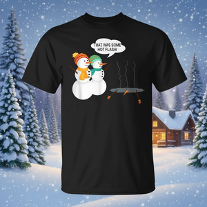T-shirt Snowman Menopause Christmas Hot Flash - Product Image 3