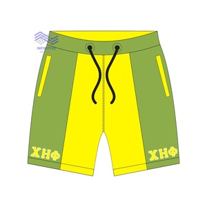 Pantalones Cortos Casuales de Lona Sólida 100% Algodón Chi Eta Phi - Product Image 1