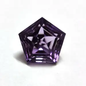 Natural amethyst 12.5mm pentagon star cut 6.0 cts, Iroc sales genuine brazil amethyst fancy cut gemstones for jewelry making