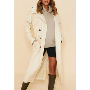 Jersey de cuello redondo de lana de algodón para mujer, Sudadera con capucha estampada, Top corto de manga larga para Otoño Invierno para exhibición de logotipo - Product Image 2