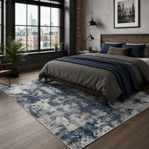 <b>Rug</b> Weavers RW7123 Bergamo Marine Tribal Washable <b>Rug</b> Dropshipping Wholesale Washable Chenille 10 Sizes - Product Image 3