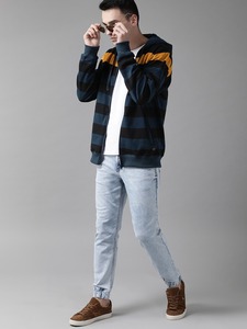 Chaqueta de algodón 100% para hombre al por mayor con paneles de color en contraste, cremallera completa, bolsillos y logotipo personalizado OEM, estilo urbano. - Product Image 3