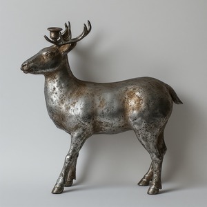 Panier d'arbre de Noël Aura festif avec construction en métal durable au design doré élégant pour les fêtes de Noël et les réunions de famille - Product Image 4