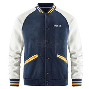 Blouson de baseball personnalisable pour homme, haute qualité, design hivernal unique style urbain, avec lettres, fabrication professionnelle, en molleton, pour commande en gros - Product Image 1